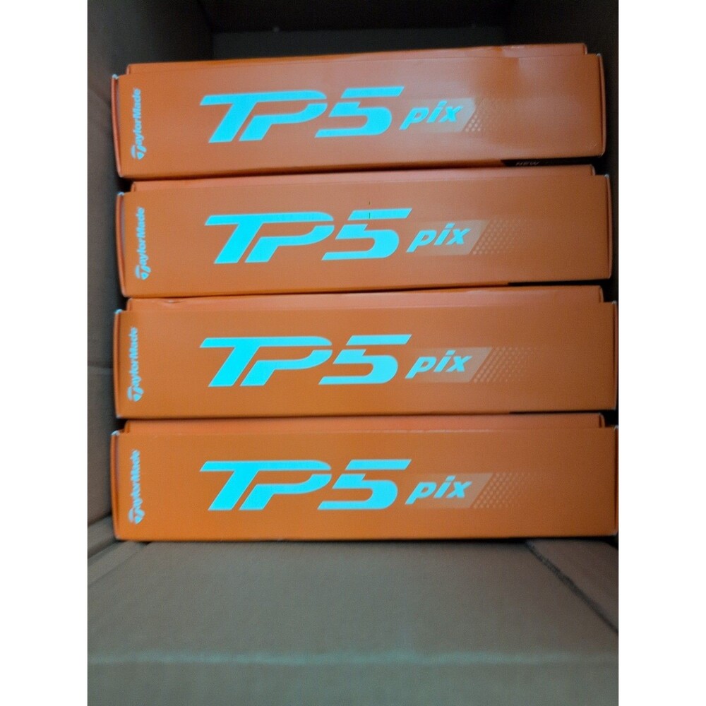 4 Dozen (48) 2024 TaylorMade TP5 Pix 3.0 White Golf Balls Clear Path Alignment - Picture 5 of 5